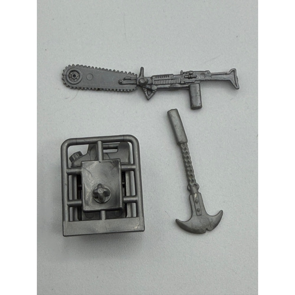 GI Joe 1985 Dreadnok Buzzer Original Accessory Lot Chainsaw Rifle Gas Can Axe - Picture 3 of 7